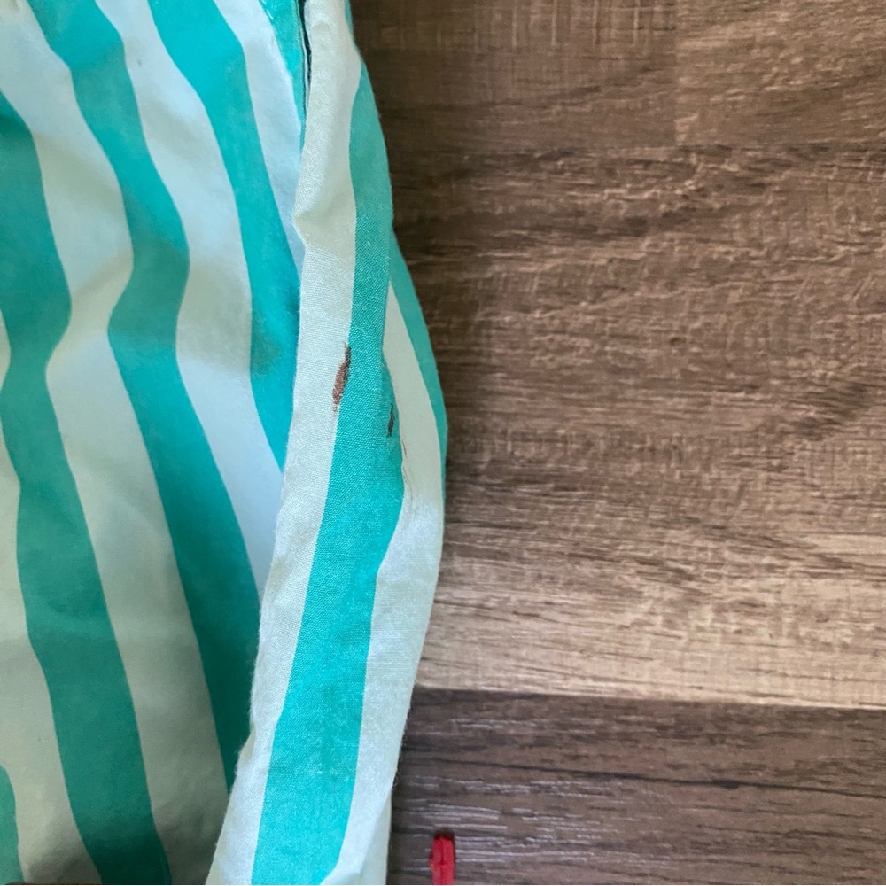 Striped Teal and White Shorts size S - Picture 4 of 10